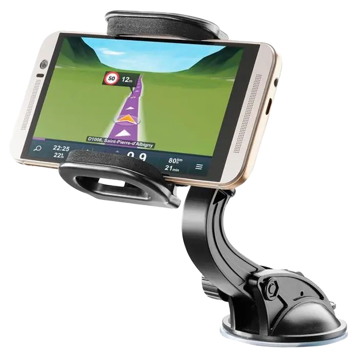 Suport Auto Cellularline Hug Flexi - Universal, Negru