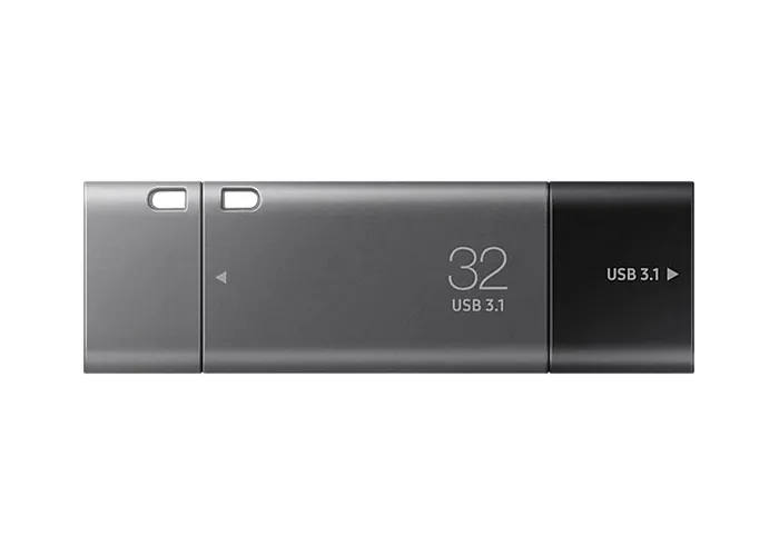 Memorie USB Samsung DUO Plus, 32GB, Negru/Gri