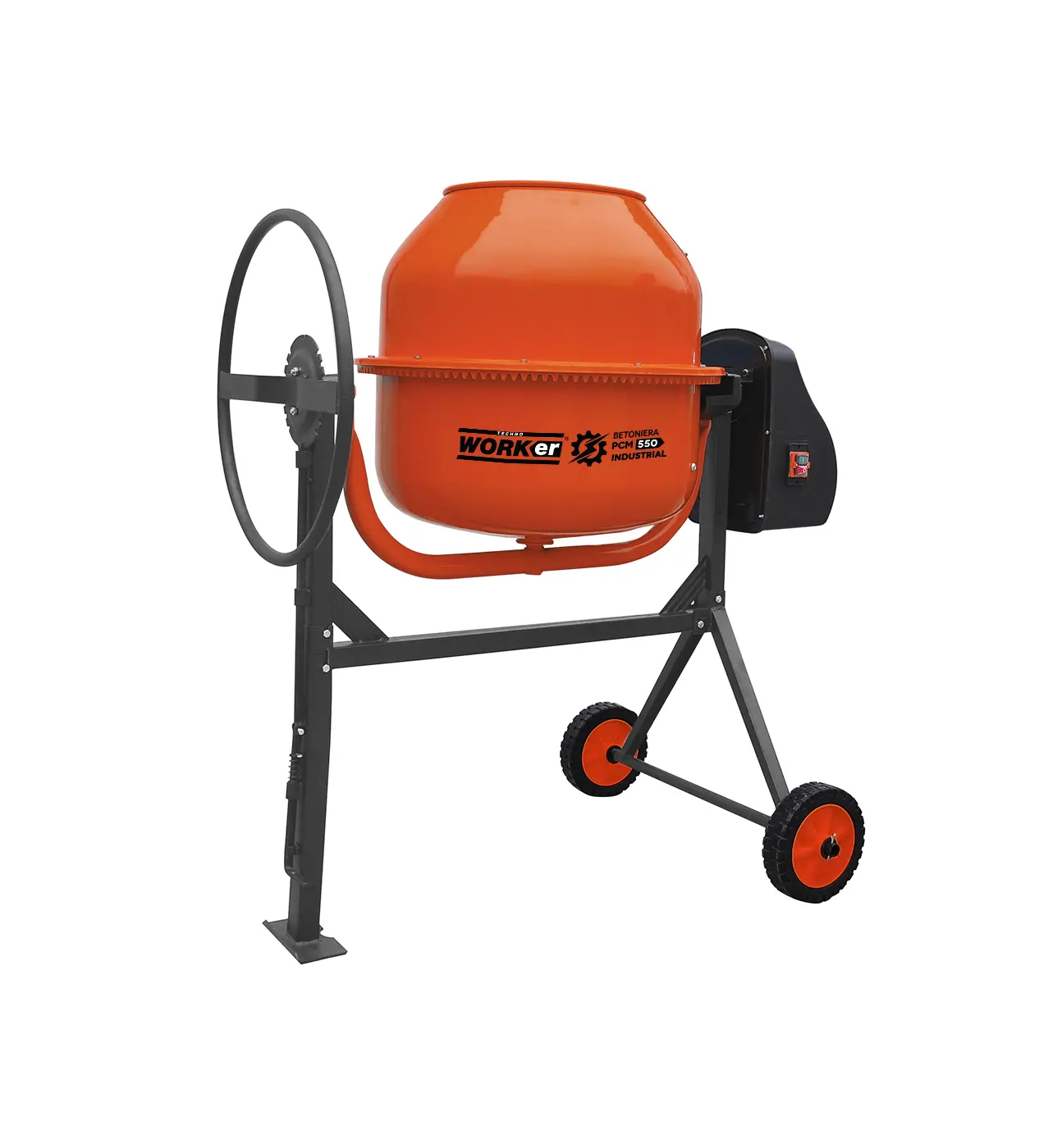 Betoniera TechnoWorker 160 L (Motor cupru) 