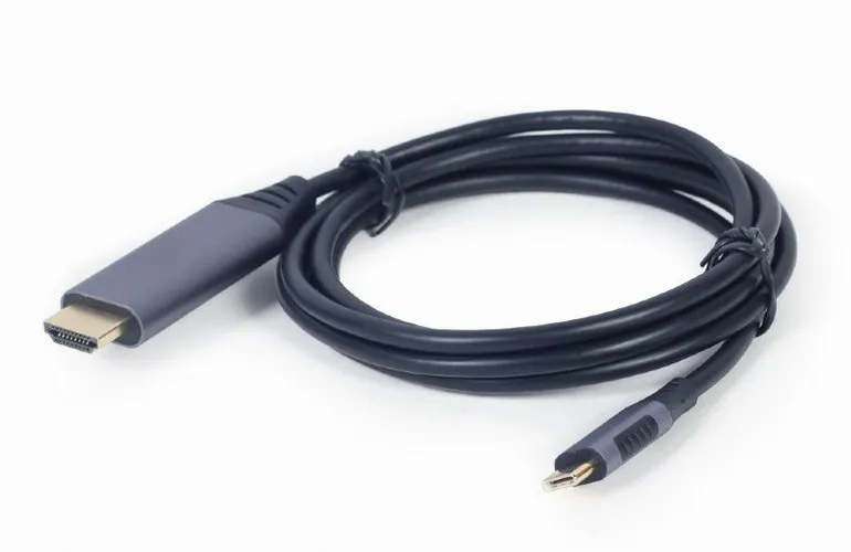 Cablu Video Cablexpert CC-USB3C-HDMI-01-6, USB Type-C (M) - HDMI (F), 1,8m, Negru