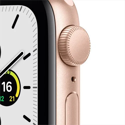 Ceas inteligent Apple Watch SE MYDR2, 44mm, Carcasă din aluminiu cu bandă sport de culoare Pink Sand