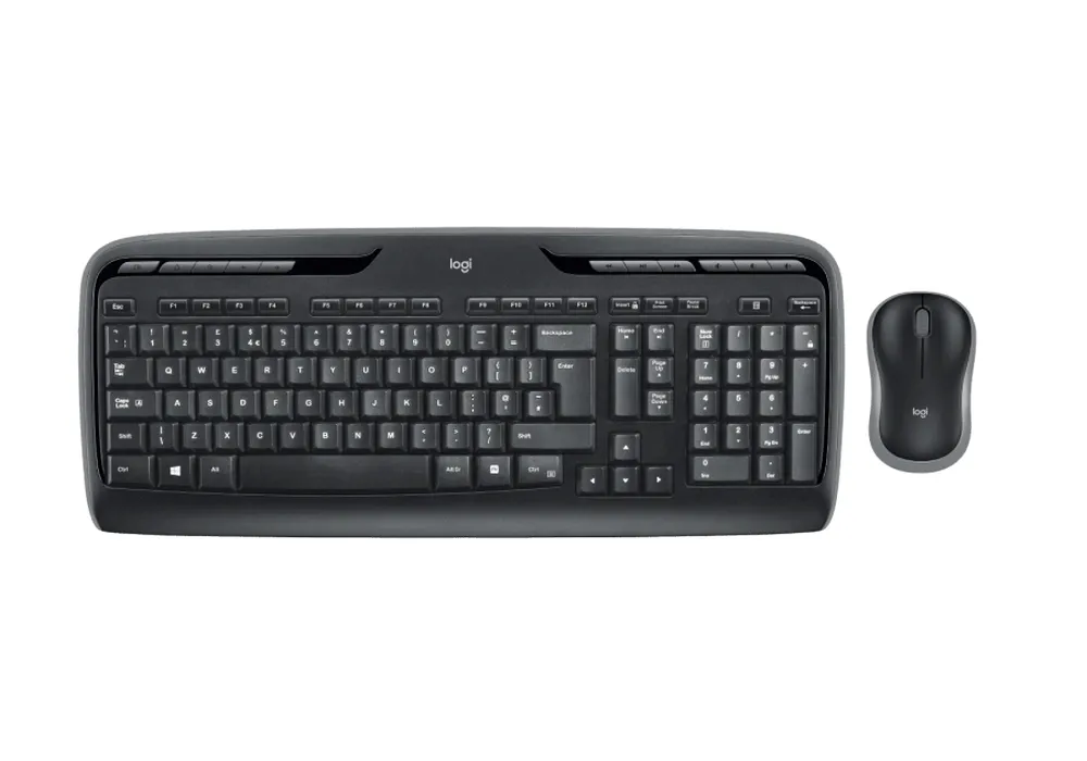Set Tastatură + Mouse Logitech MK330, Fără fir, Negru