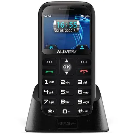 Telefon mobil Allview D3 Senior, Negru