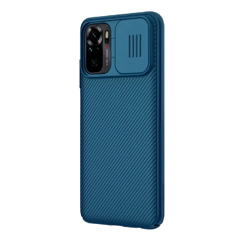 Husă tip carte Nillkin Redmi Note 10 - Camshield, Albastru