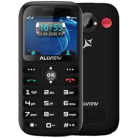 Telefon mobil Allview D3 Senior, Negru