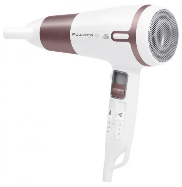 Uscător de păr Rowenta Premium Care Pro CV7461F0, 2400W, Alb | Roz