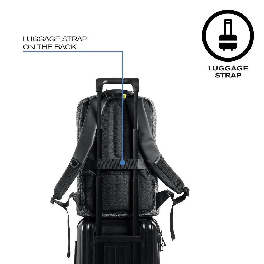 Rucsac zilnic Bobby Urban Lite, 15.6", Țesături, Gri