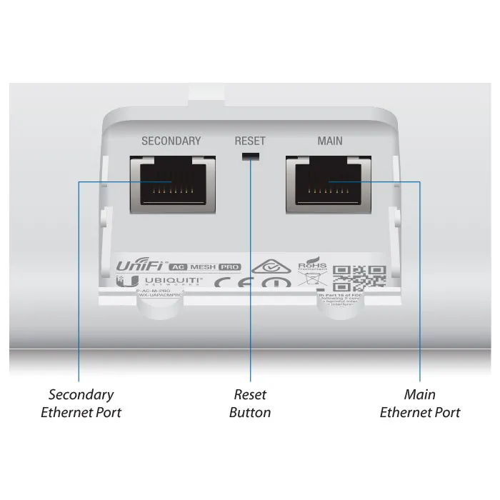 Punct de acces fără fir Ubiquiti Mesh Pro, 450 Mbps, 1300 Mbps, Alb