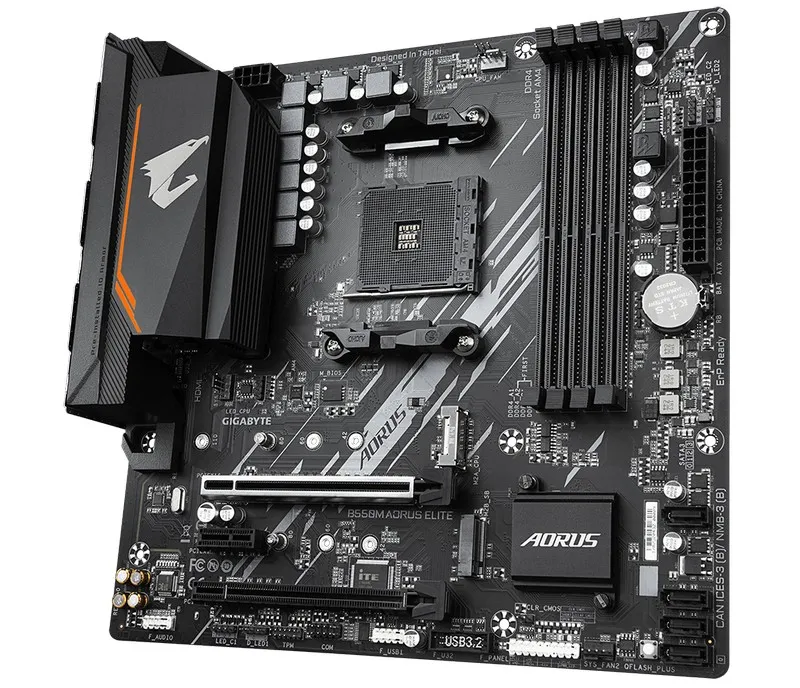 Placă de bază Gigabyte B550M AORUS ELITE, AM4, AMD B550, Micro-ATX
