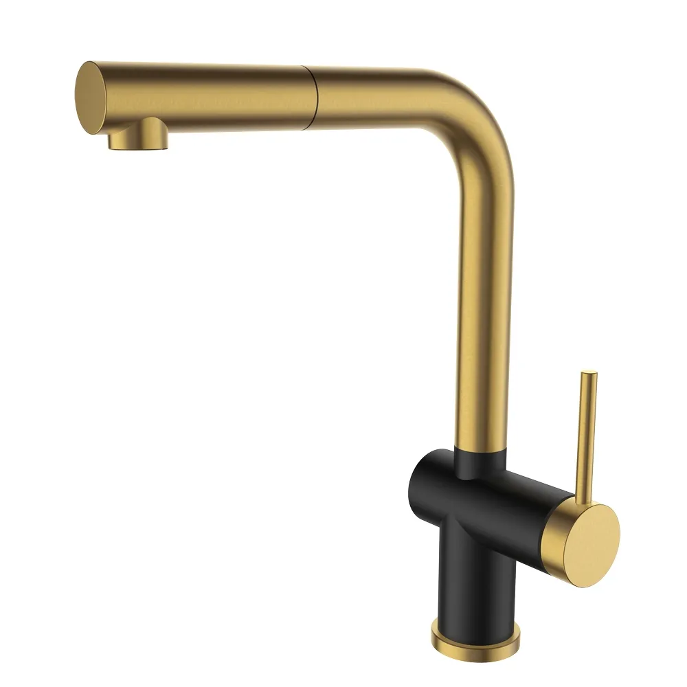 Baterie bucatarie SanDonna RIVA (Negru-Gold)