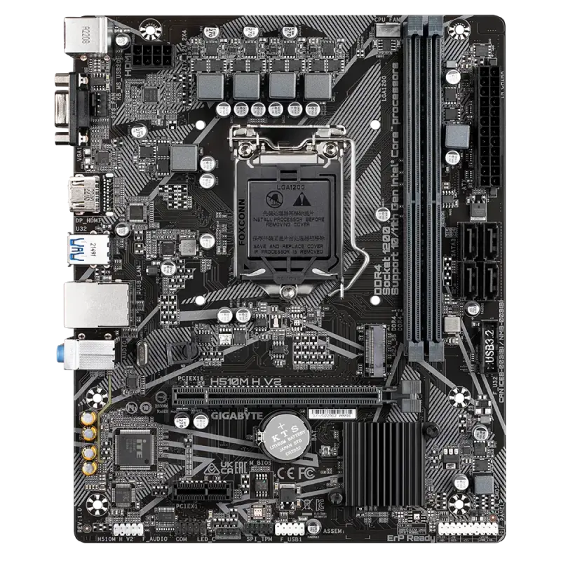 Placă de bază Gigabyte H510M H V2, LGA1200, Intel H470, Micro-ATX