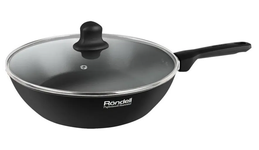 Tigaie adâncă Rondell RDA-1374, 28cm, Negru