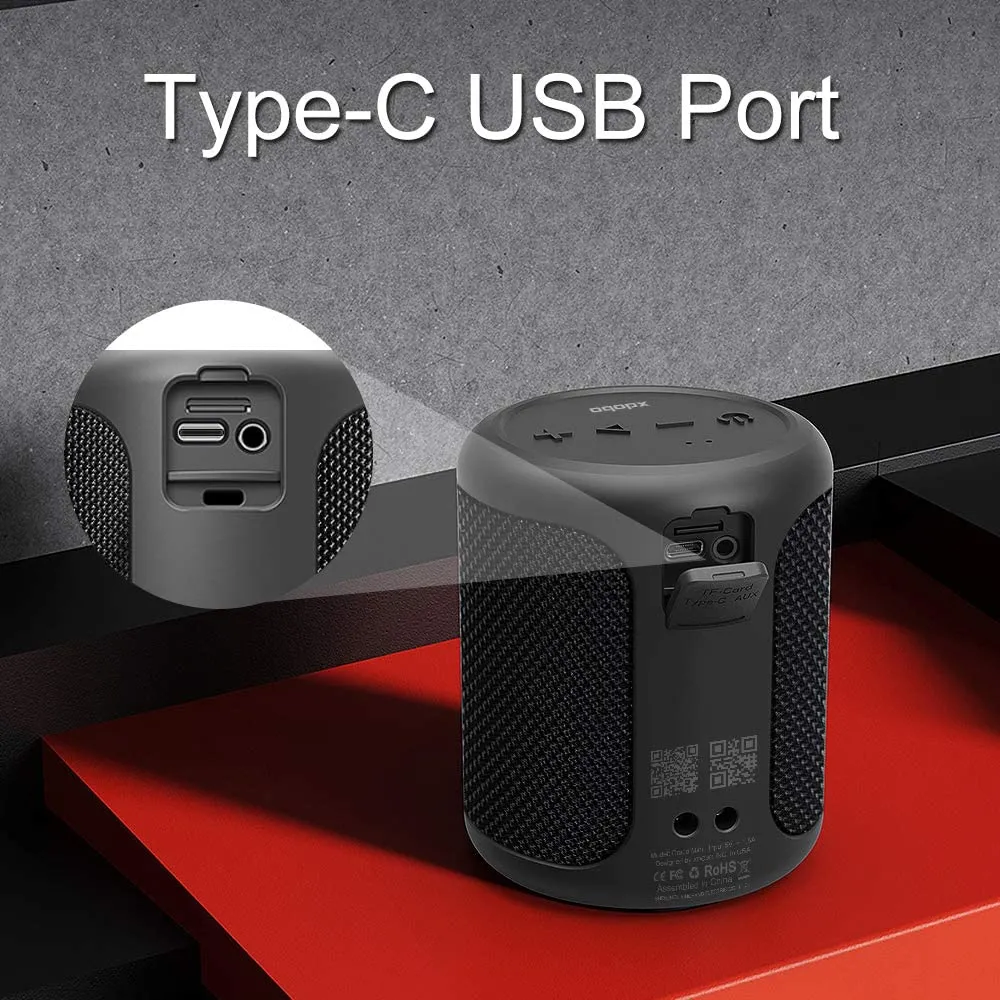 Boxă portabilă Xmusic Flip Q12S, Roșu