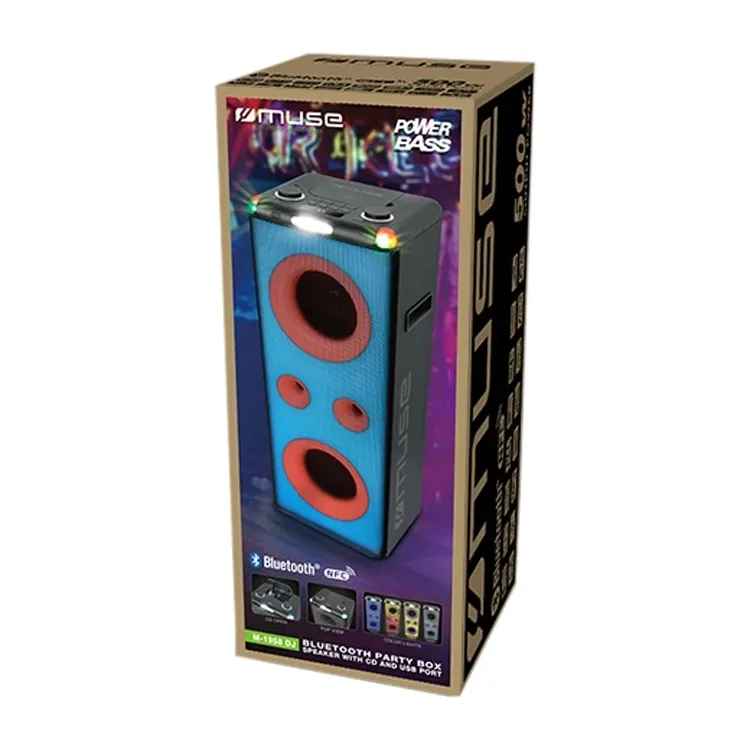 Boxă portabilă MUSE M-1958 DJ, Negru