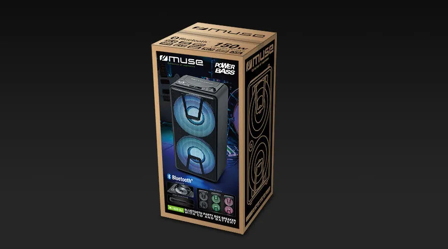 Boxă portabilă MUSE M-1820 DJ, Negru