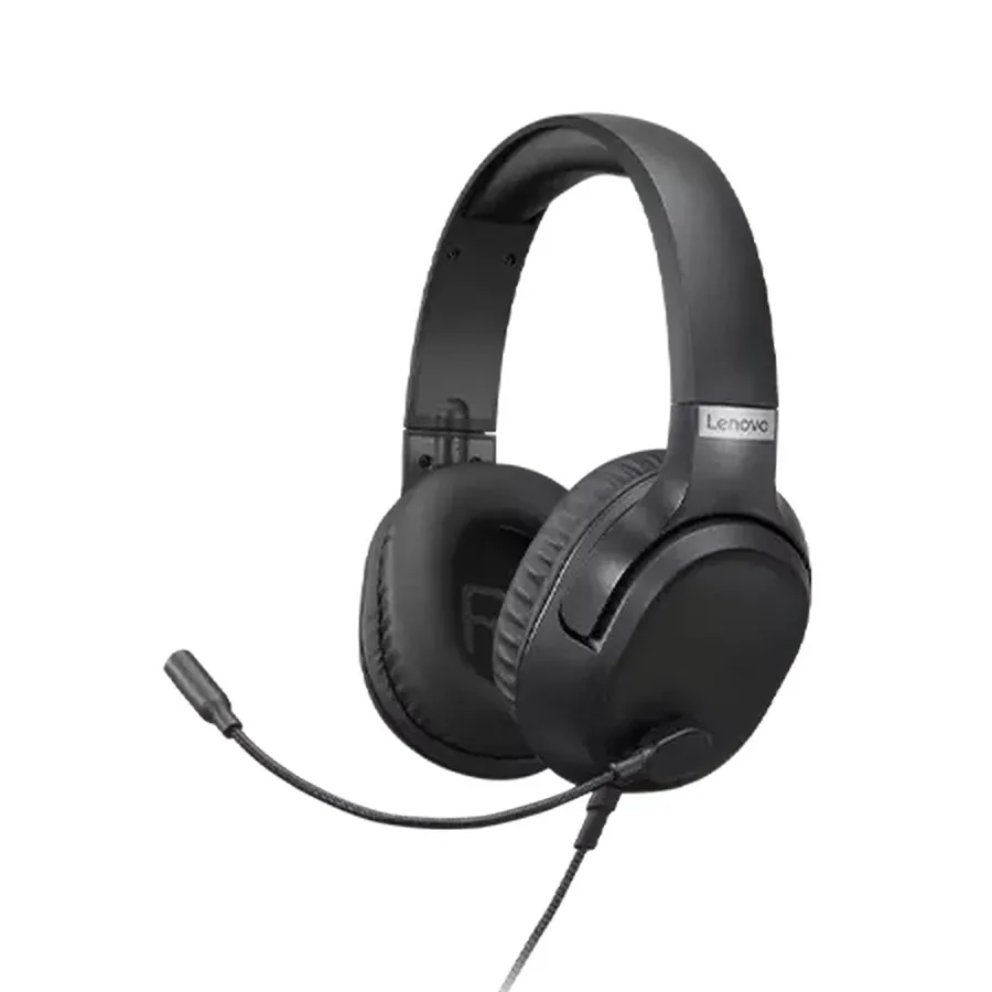 Căști gaming Lenovo H100, Cu fir, Negru