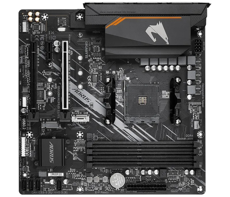 Placă de bază Gigabyte B550M AORUS ELITE, AM4, AMD B550, Micro-ATX