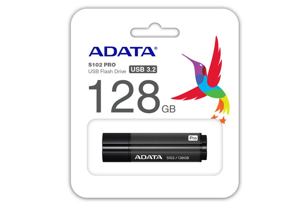 Memorie USB ADATA S102 Pro, 128GB, Gri