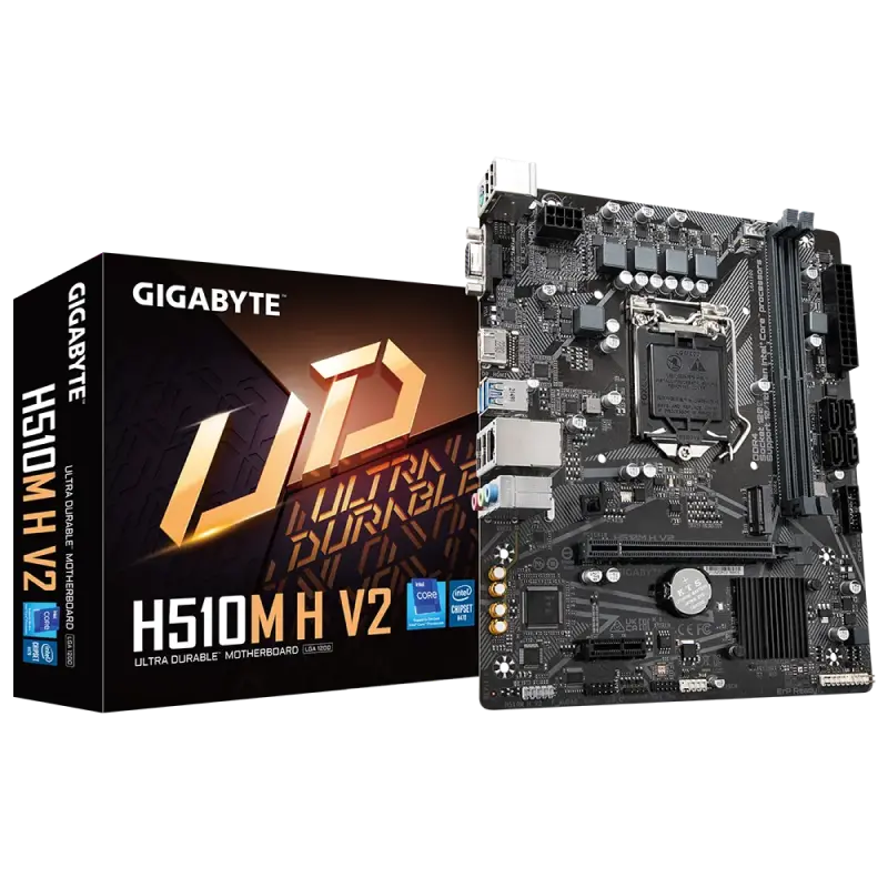 Placă de bază Gigabyte H510M H V2, LGA1200, Intel H470, Micro-ATX