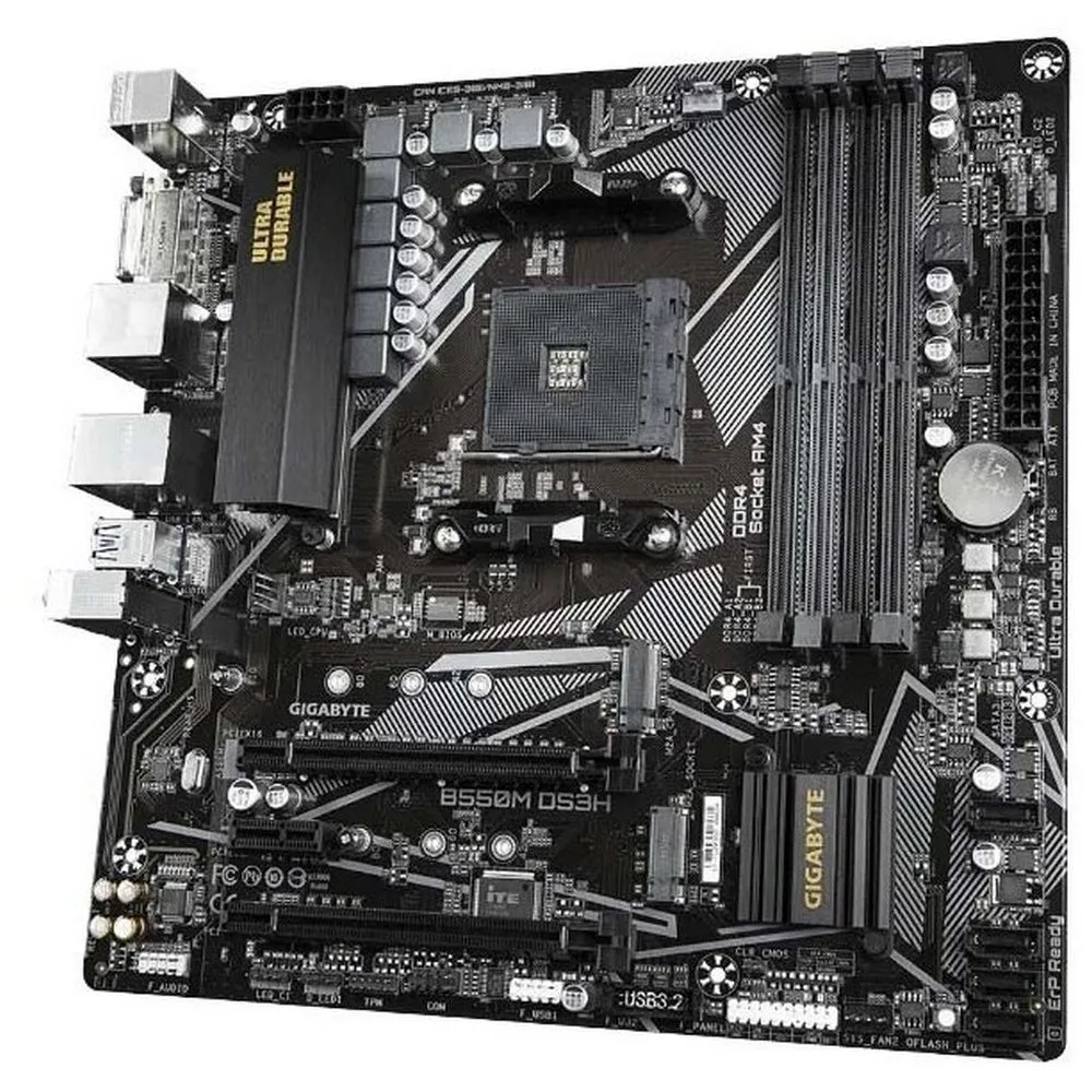 Placă de bază Gigabyte B550M DS3H, AM4, AMD B550, Micro-ATX