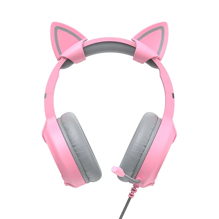 Căști gaming Havit H2233d, Cu fir, Roz