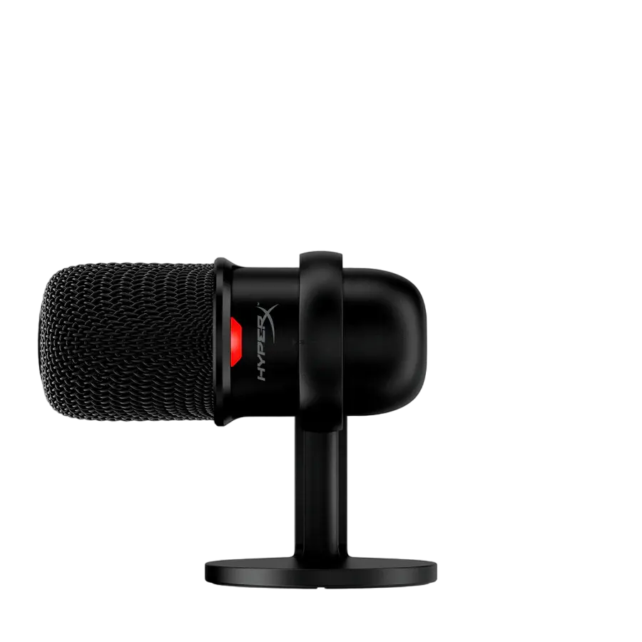 Microfon portabil pentru înregistrare vocală HyperX SoloCast, Cu fir, Negru