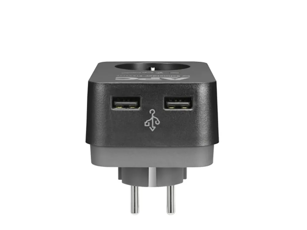 Prelungitor electric APC Essential SurgeArrest PME1WU2BRS, 1 Prize, Negru