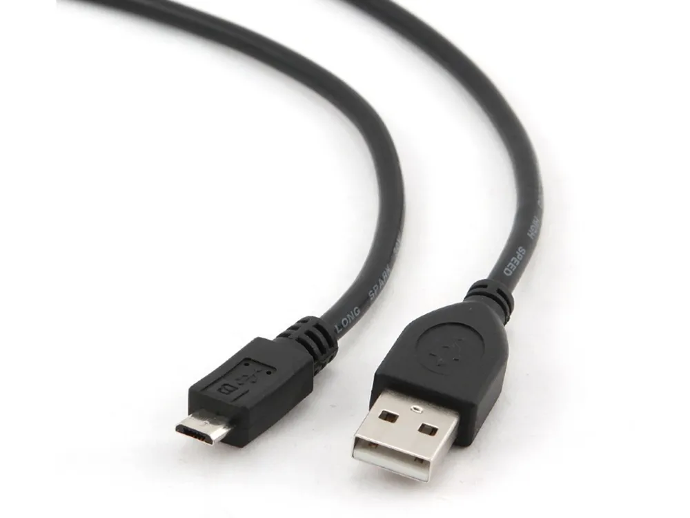 Cablu încărcare și sincronizare Cablexpert CCP-mUSB2-AMBM-0.1M, USB Type-A/micro-USB, 0,1m, Negru