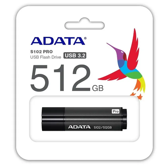 Memorie USB ADATA S102 Pro, 512GB, Gri