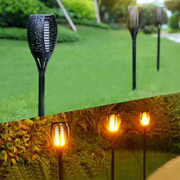 Lampa de gradina cu panou solar 36 LED (Efect flacara)