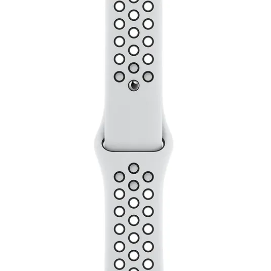 Ceas inteligent Apple Watch SE MYYH2, 44mm, Carcasă din aluminiu cu bandă sport Nike Pure Platinum/Black