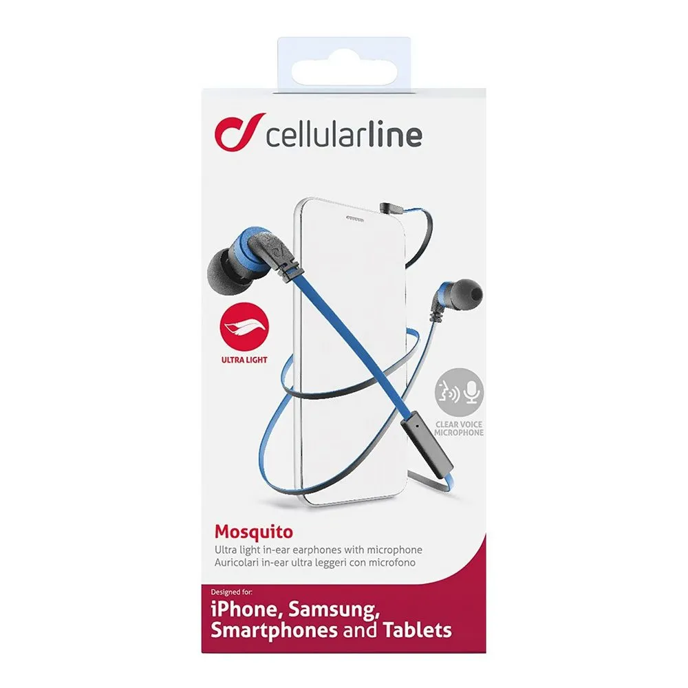 Căști Cellularline Mosquito, Albastru