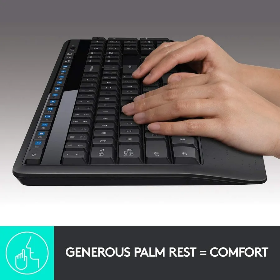 Set Tastatură + Mouse Logitech MK345, Fără fir, Negru