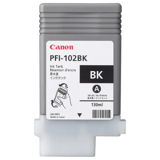 Cartuș de cerneală Canon PFI-102, 130ml, Negru