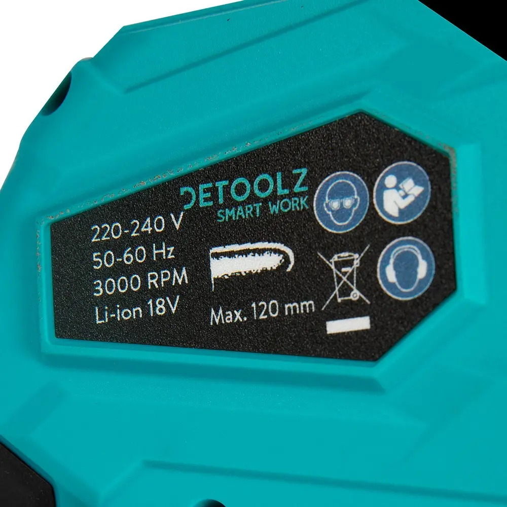Fierăstrău cu lant pe acumulator Detoolz 110mm 18V 2Ah 