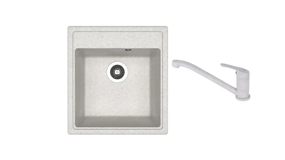 SET chiuveta Dr Gans Nika 470 + SanDonna F 1066 gri      