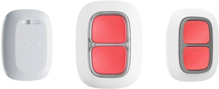 Buton de urgență Ajax DoubleButton, Alb