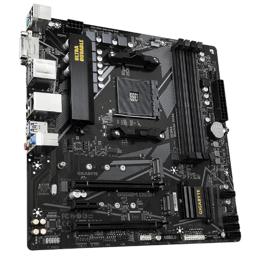 Placă de bază Gigabyte B550M DS3H, AM4, AMD B550, Micro-ATX