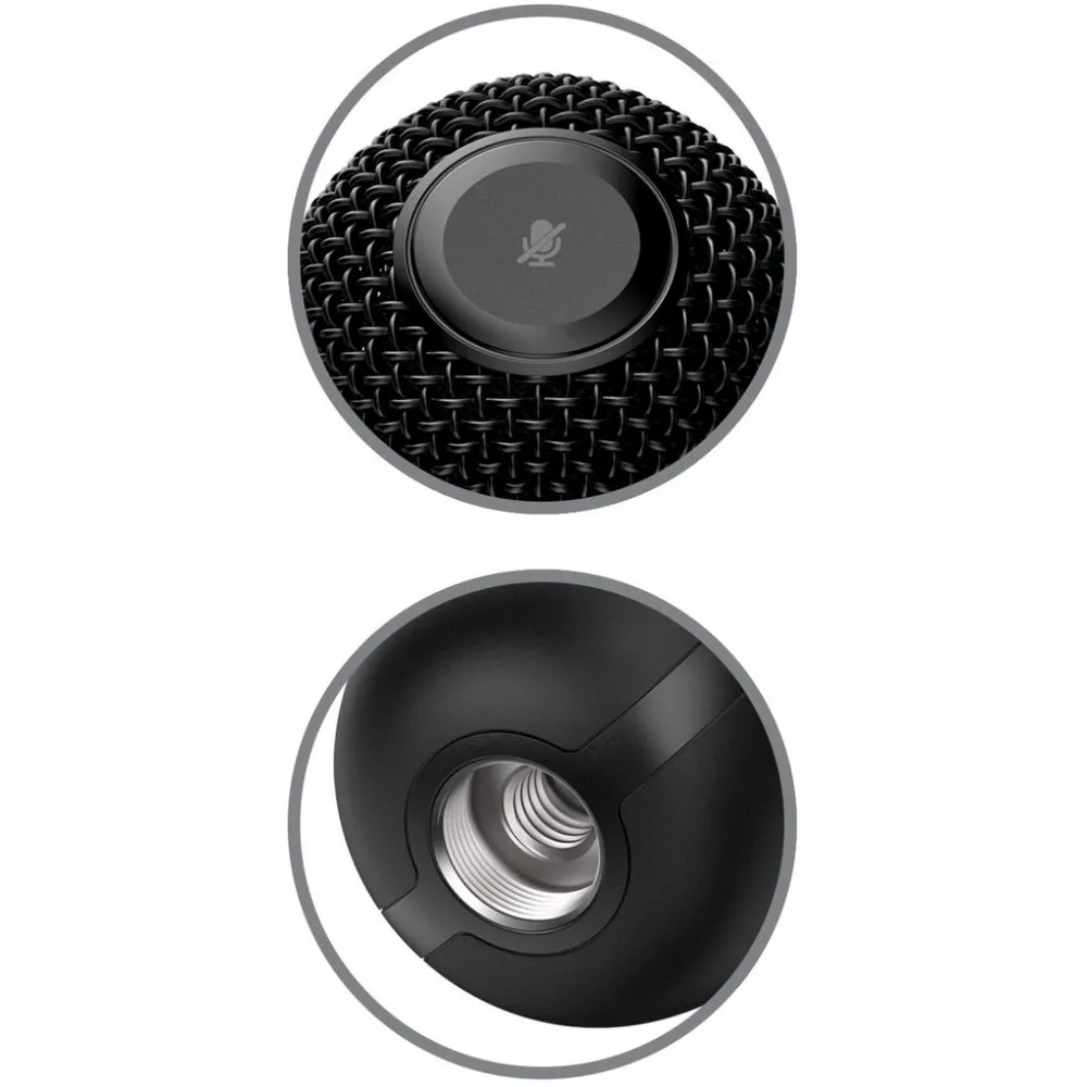 Microfon portabil pentru înregistrare vocală HyperX SoloCast, Cu fir, Negru