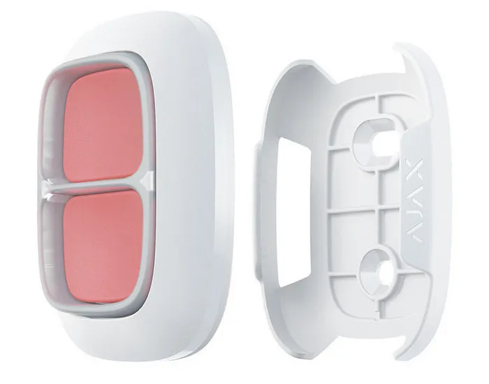 Buton de urgență Ajax DoubleButton, Alb