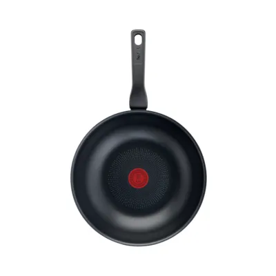Tigaie WOK Tefal C3841953, 28cm, Negru