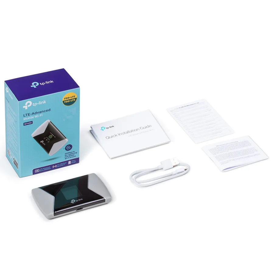 Wi-Fi Router mobil TP-LINK M7450, Negru