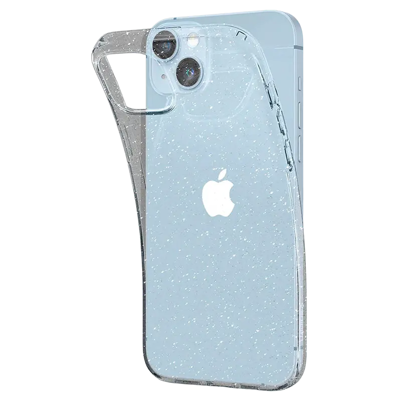 Husă Spigen iPhone 14 Liquid Crystal Glitter, Transparent