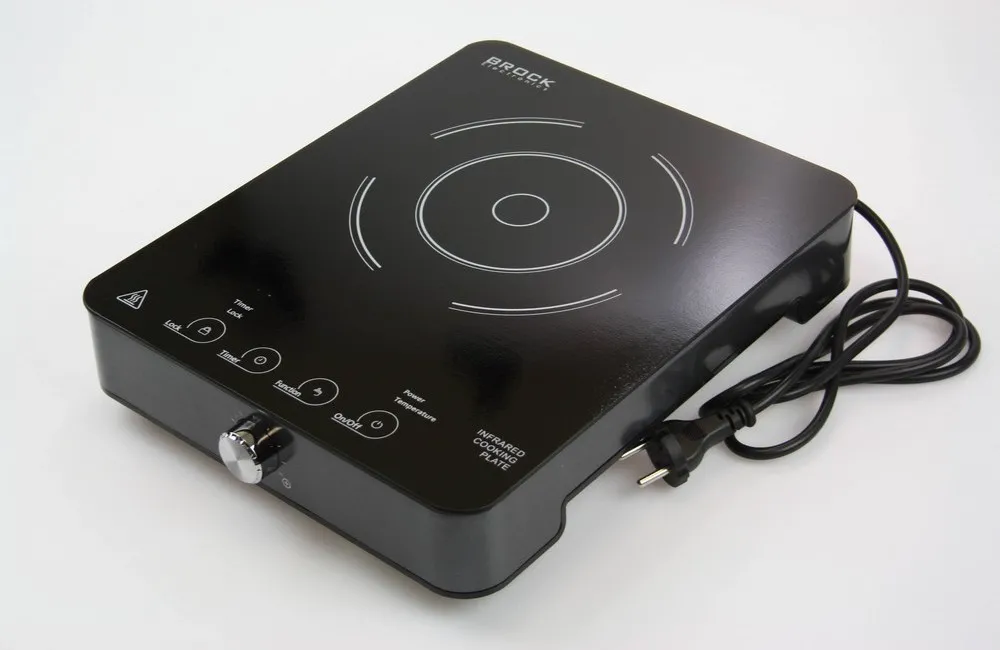 Plită electrică mini BROCK HPI1001GY, Negru