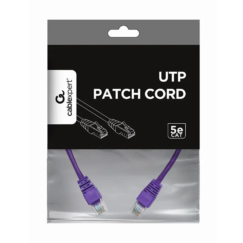 Patch cord Cablexpert PP12-0.25M/V, CAT5e UTP, 0,25m, 