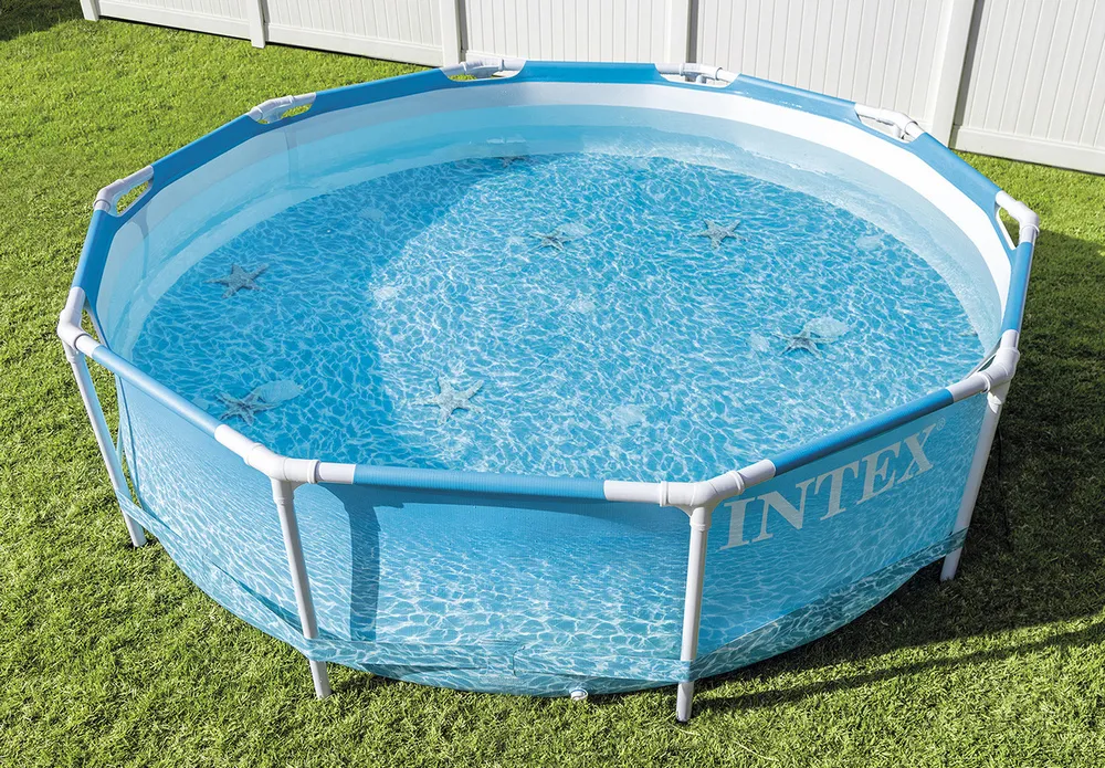 Piscină cu cadru metalic Intex Metal Frame, 4485L, Albastru deschis, 28206