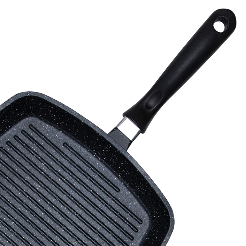 Tigaie-grill Rondell 93406, 28cm, Negru