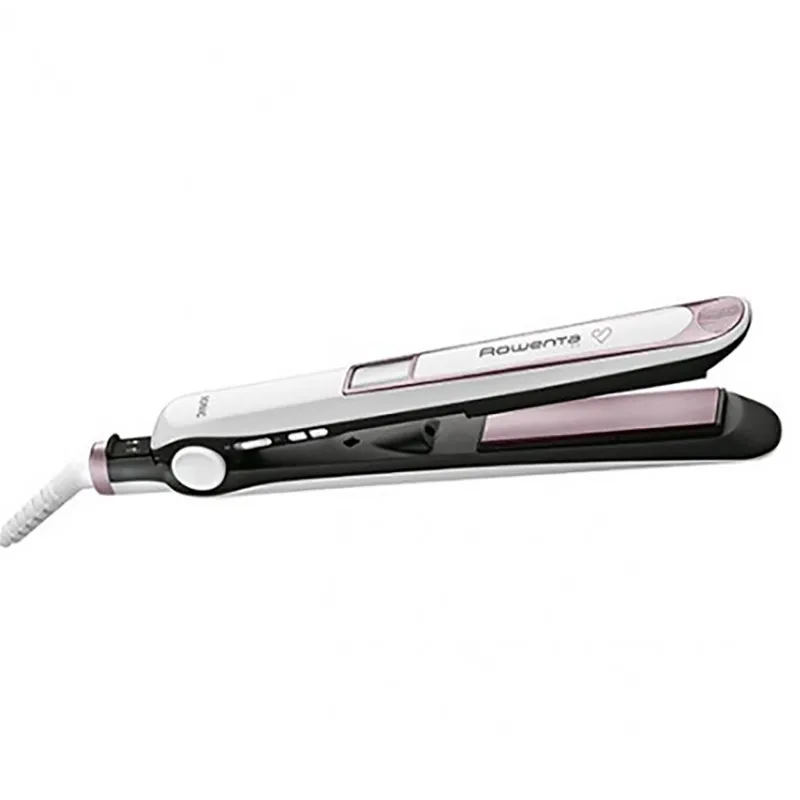 Placă de îndreptat părul Rowenta Premium Care SF7460F0, Alb | Roz