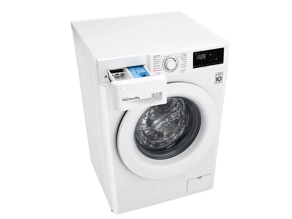 Mașină de spălat LG F4WV309S3E, 9kg, Alb