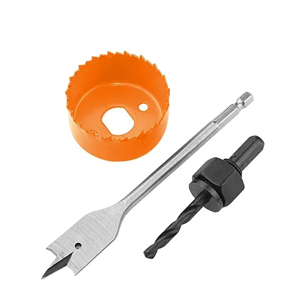 Set instalare incuietoare usa lemn 3 piese WOKIN